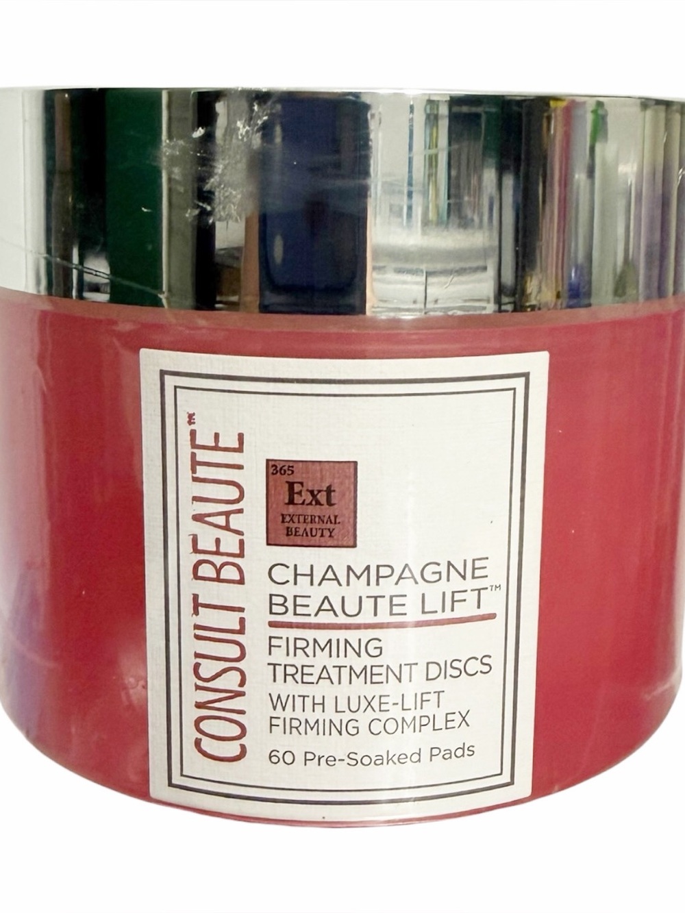 CONSULT BEAUTE Champagne Lift Firming Facial Treatment Discs 60 Count Sealed